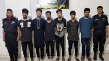 চাঁদাবাজির সময় কিশোর গ্যাংয়ের ৬ সদস্য আটক