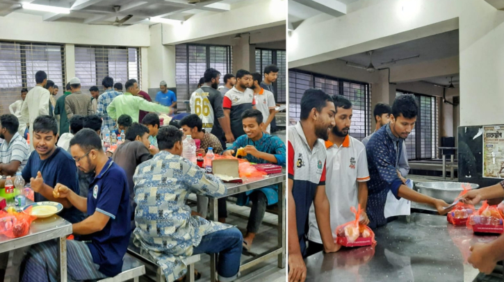 শেখ হাসিনার পতন উপলক্ষে নজরুল বিশ্ববিদ্যালয়ে আনন্দভোজ শেখ হাসিনার পতন উপলক্ষে নজরুল বিশ্ববিদ্যালয়ে আনন্দভোজ