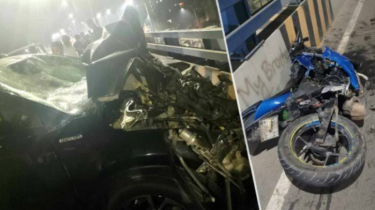 কালশী ফ্লাইওভারে গাড়ির সঙ্গে মোটরসাইকেলের সংঘর্ষে দুই যুবক নিহত