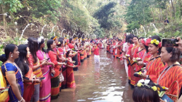 খাগড়াছড়িতে ত্রিপুরাদের বৈসু উৎসব শুরু 