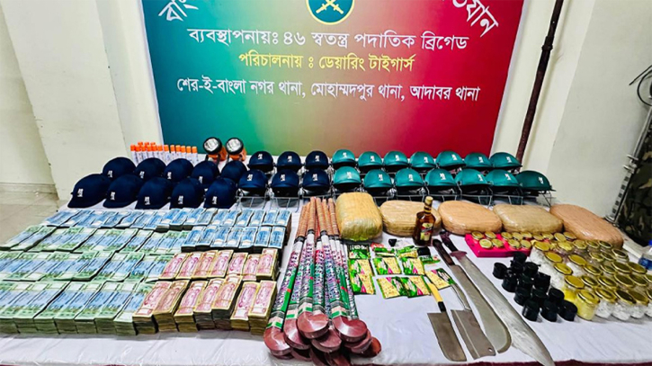 জেনেভা ক্যাম্পে সেনাবাহিনীর অভিযান: চাপাতি, ইয়াবাসহ আটক ২
