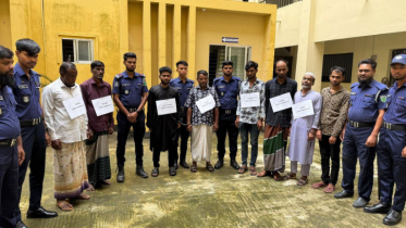 সিলেটে নৌপথে চাঁদাবাজি, সমন্বয়ক পরিচয়দানকারীসহ ৭ জন গ্রেপ্তার