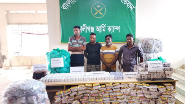 সাতক্ষীরায় অর্ধ কোটি টাকার ভারতীয় পণ্যসহ আটক ৪