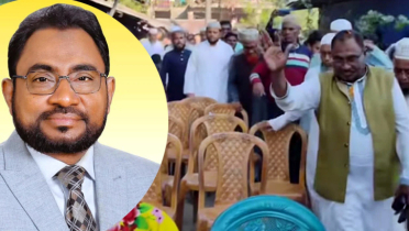 ঢাক-ঢোল ও উলুধ্বনিতে জামায়াত প্রার্থীকে স্বাগত ঢাক-ঢোল ও উলুধ্বনিতে জামায়াত প্রার্থীকে স্বাগত