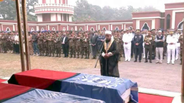 সুদানে নিহত ৬ শান্তিরক্ষীর জানাজা সম্পন্ন