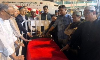 কফিনবন্দি হয়ে দেশে ফিরলেন ওসমান হাদি