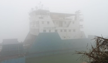 কুয়াশায় শরীয়তপুর-চাঁদপুর নৌরুটে ফেরি চলাচল বন্ধ
