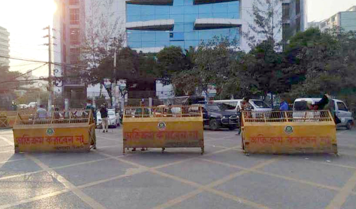 কড়া নিরাপত্তায় নির্বাচন ভবন