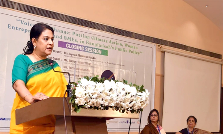 জলবায়ু পরিবর্তনে নারী উদ্ভাবনী উদ্যোগেই ঘুরে দাঁড়াচ্ছে