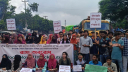রবীন্দ্র বিশ্ববিদ্যালয় শিক্ষার্থীদের ঢাকা-পাবনা মহাসড়ক অবরোধ