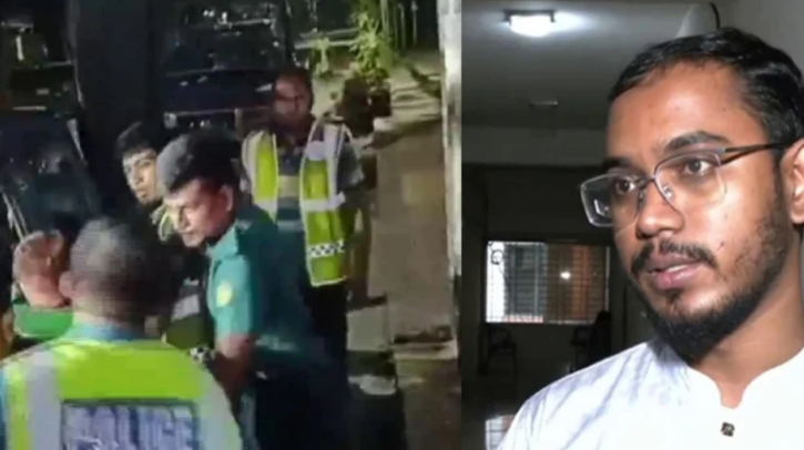 বৈষম্যবিরোধী ছাত্র নেতাদের ছাড়াতে থানায় এলেন হান্নান মাসুদ! বৈষম্যবিরোধী ছাত্র নেতাদের ছাড়াতে থানায় এলেন হান্নান মাসুদ!