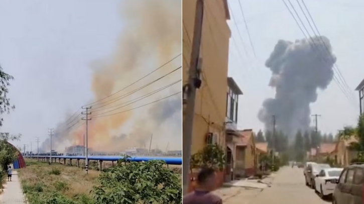 চীনে রাসায়নিক কারখানায় ভয়াবহ বিস্ফোরণে নিহত ৫ চীনে রাসায়নিক কারখানায় ভয়াবহ বিস্ফোরণে নিহত ৫