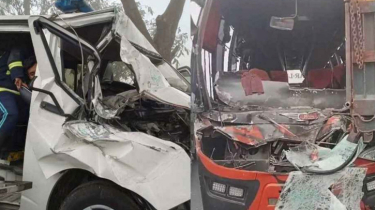 ট্রাকে মাইক্রোবাসের ধাক্কায় চালকসহ নিহত ৩, আহত ৪