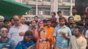 জবিতে চার দফা দাবিতে শিক্ষক-শিক্ষার্থীদের সমাবেশ