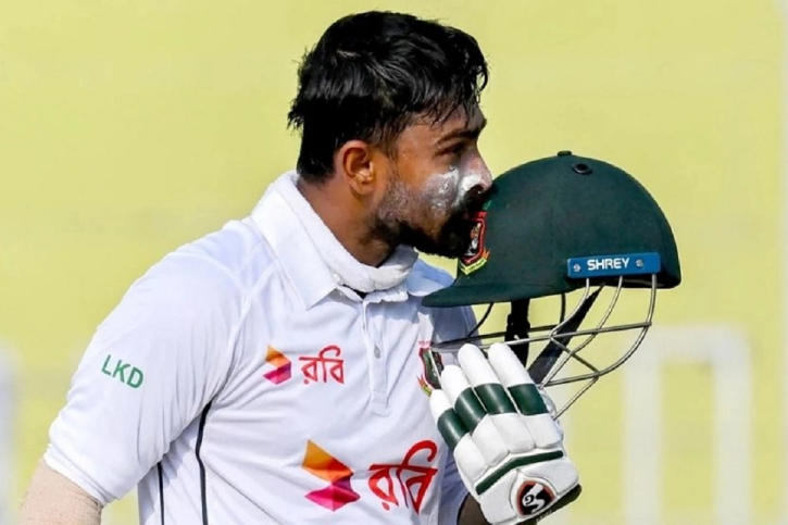 শততম ম্যাচে সেঞ্চুরি উদযাপন লিটন দাসের