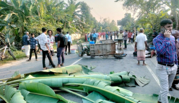 দিনাজপুরে বাস-ইজিবাইক সংঘর্ষে একই পরিবারের ৪ জন নিহত