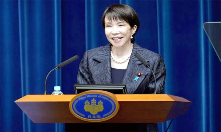 জনপ্রিয়তার শীর্ষে জাপানের প্রধানমন্ত্রী তাকাইচি