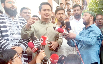 এনসিপিকে ‘শাপলা’ প্রতীক দিতে কোনো আইনি বাধা নেই : সারজিস আলম