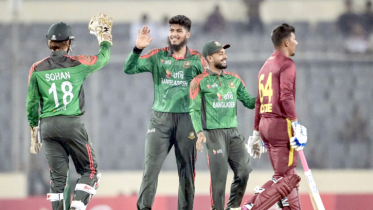 ওয়েস্ট ইন্ডিজকে রেকর্ড ব্যবধানে হারিয়ে সিরিজ বাংলাদেশের