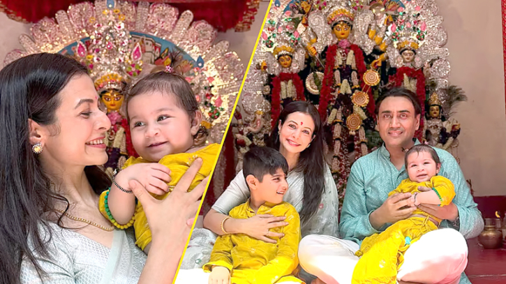 প্রথমবার কন্যাসন্তানকে প্রকাশ্যে আনলেন কোয়েল মল্লিক প্রথমবার কন্যাসন্তানকে প্রকাশ্যে আনলেন কোয়েল মল্লিক