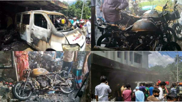 বাগেরহাট হাসপাতালে অ্যাম্বুলেন্সে আগুন, দগ্ধ চালক বাগেরহাট হাসপাতালে অ্যাম্বুলেন্সে আগুন, দগ্ধ চালক