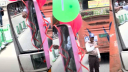 চালু হওয়ার প্রথম দিনেই পিংক বাসে ধাক্কা, বলাকা বাসকে জরিমানা চালু হওয়ার প্রথম দিনেই পিংক বাসে ধাক্কা, বলাকা বাসকে জরিমানা