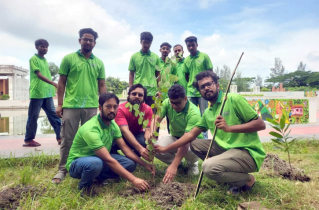 গোবিপ্রবিতে ‘এক লক্ষ্যে এক লাখ’ কর্মসূচিতে এক হাজার গাছ রোপণ