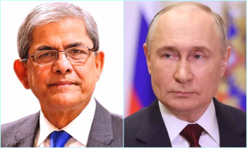 রাষ্ট্রপতি মির্জা ফখরুলকে অভিনন্দন জানালেন রুশ প্রেসিডেন্ট পুতিন