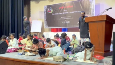 রঙ-তুলির আঁচড়ে ক্যানভাসে ফুটে উঠল দেশপ্রেম ও সম্প্রীতির বাংলাদেশ