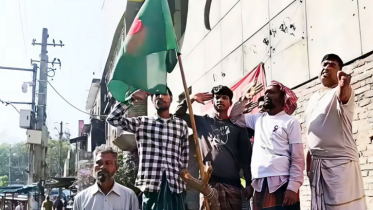 আওয়ামী লীগ কার্যালয়ে পতাকা উত্তোলন করলেন কয়েকজন