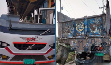 রংপুরে ট্রাক-বাস সংঘর্ষে নিহত ৩