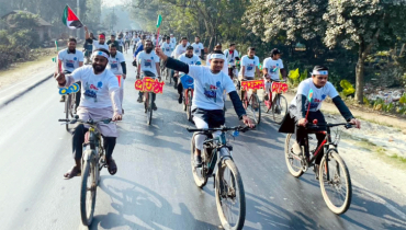 প্রতিষ্ঠাবার্ষিকী উপলক্ষে ইবি শিবিরের সাইকেল র‍্যালি
