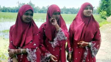 একইসঙ্গে ট্যালেন্টপুলে বৃত্তি পেল ৩ যমজ বোন একইসঙ্গে ট্যালেন্টপুলে বৃত্তি পেল ৩ যমজ বোন