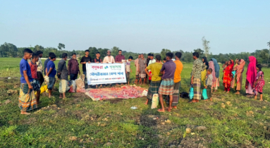 ঈদের আনন্দ ভাগাভাগি: মৌলভীবাজারে গরিব, দুস্থ ও অসহায় মানুষের পাশে বসুন্ধরা শুভসংঘ