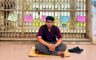 চার দফা দাবিতে আমরণ অনশনে ইবির বৈবিছা’র নেতা