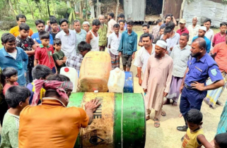 বীরগঞ্জে বাসায় অবৈধ তেল মজুত, ৩৮০ লিটার জব্দ, ১ জনের জেল-জরিমানা
