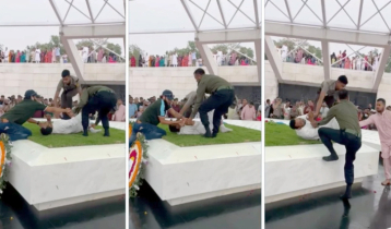 খালেদা জিয়ার কবরে উঠে যুবকের আত্মহত্যাচেষ্টা