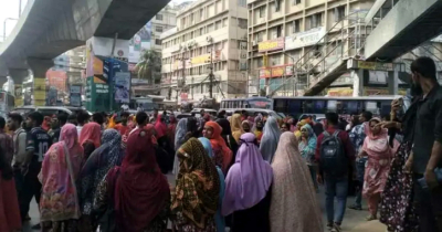 মিরপুরে পোশাক শ্রমিকদের সড়ক অবরোধ