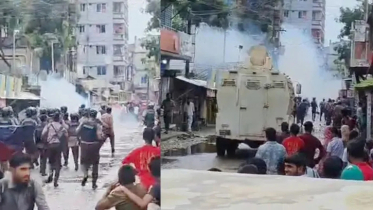 গাজীপুরে শ্রমিকদের বিক্ষোভ, পুলিশের সাউন্ড গ্রেনেড নিক্ষেপ গাজীপুরে শ্রমিকদের বিক্ষোভ, পুলিশের সাউন্ড গ্রেনেড নিক্ষেপ